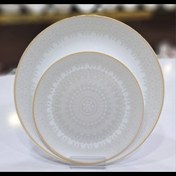 تصویر سرویس غذاخوری مقصود ۲۶ پارچه ارکوپال مدل دینو شایا خاکستری 