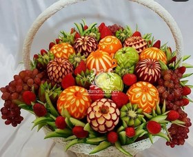 تصویر حکاکی انواع میوه 