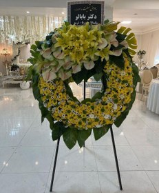 تصویر تاج گل حلقه ای طرح رخش 