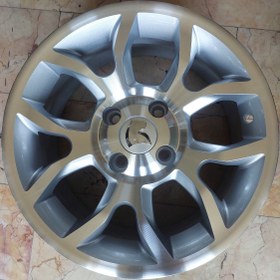 تصویر رینگ فابریک سایز ۱۵ (۱۰۸×۴) رختراش نقره‌ای دنا پلاس Original wheel size 15" (4×108) Dena +