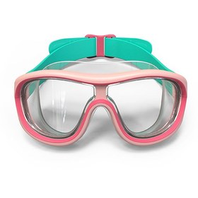 تصویر ماسک شنا نابایجی - دکتلون Nabaiji Swimming Mask - Size S - Blue - Transparent Glasses - 100 Swimdow V2 