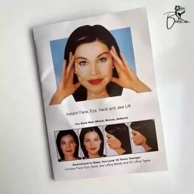 تصویر چسب لیفت صورت و شقیقه 40 عددی Face and migraine lift adhesive