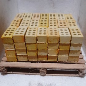 تصویر آجر8گل سایزکوچک مینیاتوری رنگ زرد 