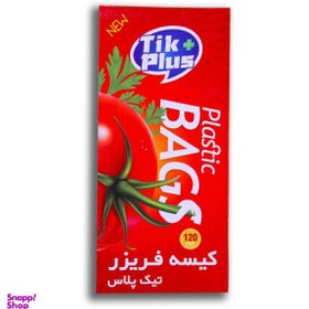 تصویر کیسه فریزر تیک پلاس مدل bo× بسته 120 عددی 