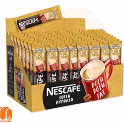 تصویر پودر قهوه فوری 3 در 1 نسکافه Nescafe بسته 56 عددی 