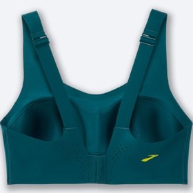 تصویر نیمتنه ورزشی بروکس Brooks Scoopback run bra سبز 