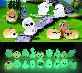 تصویر مجسمه های شب تاب تزئینی هالووین کیوت 