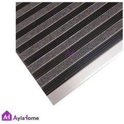 تصویر پادری آلومینیومی 1.8 سانتی با رویه موکت و پی وی سی PVC دورمت doormat کد D145 پادری-آلومینیومی-1-8-سانتی-با-رویه-موکت-و