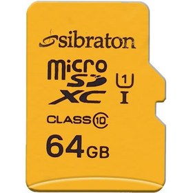 تصویر کارت حافظه microSDHC سیبراتون کلاس 10 استاندارد UHS-I U1 سرعت 85MBps ظرفیت 64 گیگابایت Sibraton micro SDHC Class 10 UHS-I U1 64GB