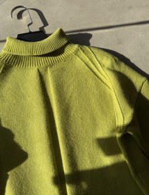 تصویر بافت یقه اسکی (تک رنگ) 