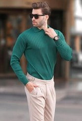 تصویر ژاکت آستین بلند راه Green Polo Yaka مدمکست Madmext 