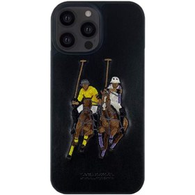 تصویر قاب چرمی پولو آیفون 13 پرو مکس Santa Barbara Leather Jockey Polo Case iPhone 13 Pro Max 