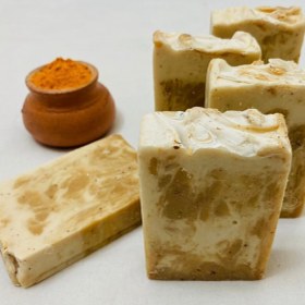 تصویر ⁨صابون گیاهی و طبیعی بنیو با عصاره زردچوبه Banio natural herbal soap with turmeric extract