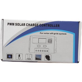 تصویر شارژ کنترلر خورشیدی 10 آمپر 12/24 ولت PWM برند PYX Solar 