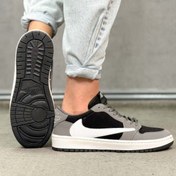 تصویر نام محصول : کتونی مردانه مدل نایک ترویس رنگ مشکی طوسی 