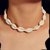 تصویر گردنبند و دستبند صدفی 