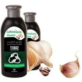 تصویر شامپو کافئین سیر بیز وزن 300 گرم ا BIZ Caffeine & Garlic Shampoo BIZ Caffeine & Garlic Shampoo