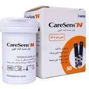 تصویر نوار تست قند خون کیرسنس caresens glucometr test strip