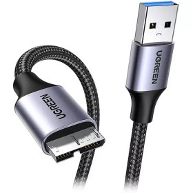 تصویر کابل هارد یو اس بی به میکرو یو اس بی یک متری یوگرین Ugreen US374 80793 USB to Micro USB 3.0 hard disk drive cable 