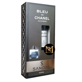 تصویر عطر جیبی مردانه مدل Bleu De Chanel حجم 25 میلی لیتر صندل Sandal Bleu De Chanel Eau De parfum For Men 25ml