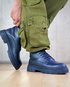 تصویر بوت مردانه مدل برشکا بندی طرح یزدی-کد 1495 