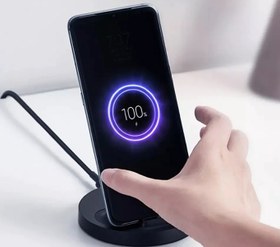 تصویر شارژر وایرلس شیائومی استند مدل 20W _ WPC02ZM Mi  WPC02ZM 20W Wireless Charging Stand