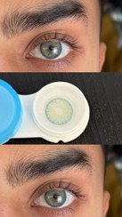 تصویر لنز رنگی اوربان بریز بلو URBAN BREEZE BLUE لنز چشم اوربان بریز بلو آبی طبیعی مرکز ریز