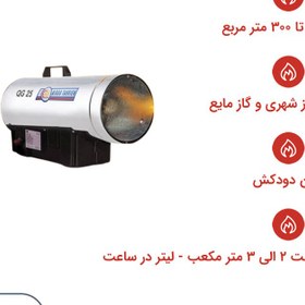 تصویر جت هیتر گازی نیرو تهویه البرز مدل QG-25 