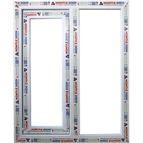 خرید و قیمت پنجره یو پی وی سی 150*120 upvc - با شیشه دوجداره دکوراتیو | ترب