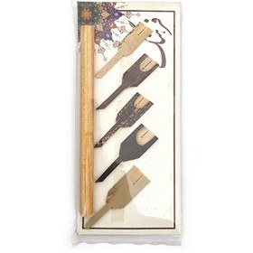 تصویر قلم پارویی 5 نوک 