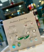 تصویر پک گوشواره هفتگی دخترانه شماره ۱ تا ۵ 