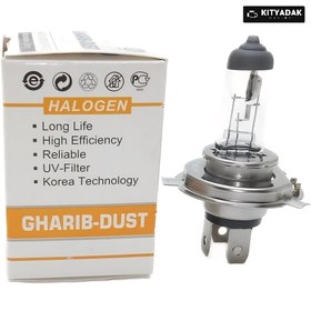 تصویر لامپ سه خار نور پایین برای پراید ۱۴۱ لی تک اصلی لامپ H4 برای پراید ۱۴۱