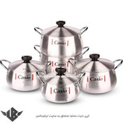 تصویر سرویس قابلمه کاسیو ۱۰ پارچه با درب روی 