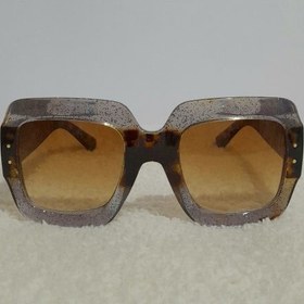 تصویر عینک پلنگی بنفش اکلیلی 