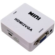 تصویر تبدیل مینی مدل HDMI به VGA ا MINI HDMI to VGA Converter MINI HDMI to VGA Converter