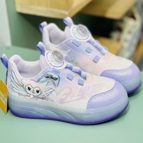 تصویر کتانی دخترانه چراغدار طرح کرومی برند KIDS KING کد 4022802 