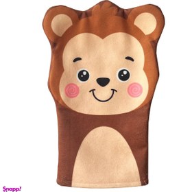 تصویر لیف حمام کودک مدل میمون خوشحال کد 76 