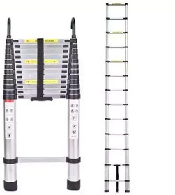 تصویر نردبان تلسکوپی 5 متری کارتن کاهی 