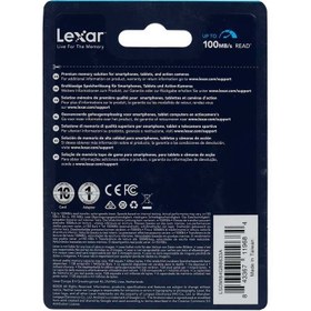 تصویر کارت حافظه microSDXC لکسار مدل 633X-A1-V30 کلاس 10 استاندارد UHS-I U3 - 64 Lexar TransMemory MicroSD Memory