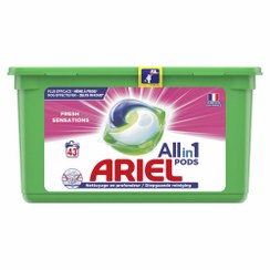 تصویر قرص ماشین لباسشویی ایتالیایی آریل Ariel All In 1 Ultra Detachant بسته 43 عددی 