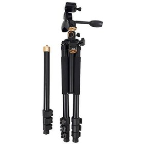 تصویر سه پایه دوربین بیک (مشکی) Beike Q720 Beike Q720 Camera Tripod (Black)