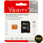 تصویر کارت حافظه microSDHC وریتی مدل Ultra کلاس 10 استاندارد UHS-I U1 سرعت 95MBps ظرفیت 32 گیگابایت VERITY 633X 32GB Micro SD Card