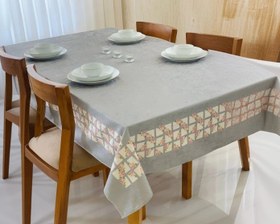 تصویر رومیزی ضد لک مخمل کوبیده tablecloth