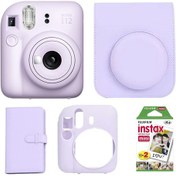 تصویر پک کامل دوربین چاپ سریع اینستکس مینی 12 فوجی فیلم Fujifilm Instax Mini 12 Purple Package 