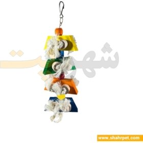 تصویر اسباب بازی پرنده رنگی شهرپت 2080 Shahrpet Bird Toy