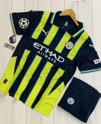 تصویر لباس دوم منچسترسیتی 2025 هواداری کیفیت درجه یک تایلندی Manchester City 2025 second Kit, Thai first-class quality fans