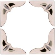 تصویر گوشه کیف نقره‌ای طول 3 سانتی‌متر بسته 4 عددی 