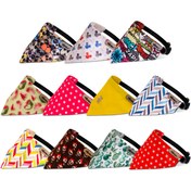 تصویر قلاده و دستمال گردن نیناپت سایز کوچک طرح دار 