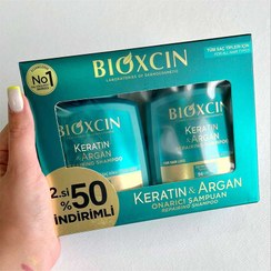 تصویر شامپو ضد ریزش بیوکسین ترمیم کننده حاوی کراتین و آرگان حجم پک 2عددی ۳۰۰ میل (اصلی -واردات قانونی -ارسال از منطقه آزاد ارس) 