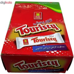 تصویر بیسکویت کاراملی با روکش کاکائویی 28 گرمی توریستی آناتا - بسته 30 عددی 
